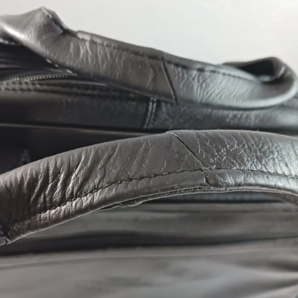 Black Leather Men's Bag